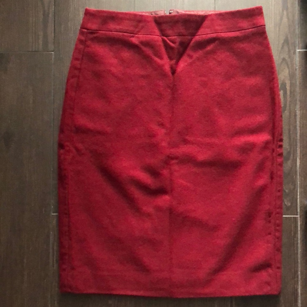 J. Crew Pencil Skirt - Burgundy Red - 00 XXS